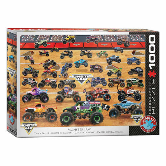 Eurographics Puzzle Moster Jam Truck Lineup, Monster Trucks, 1000 Teile, 6000-5944