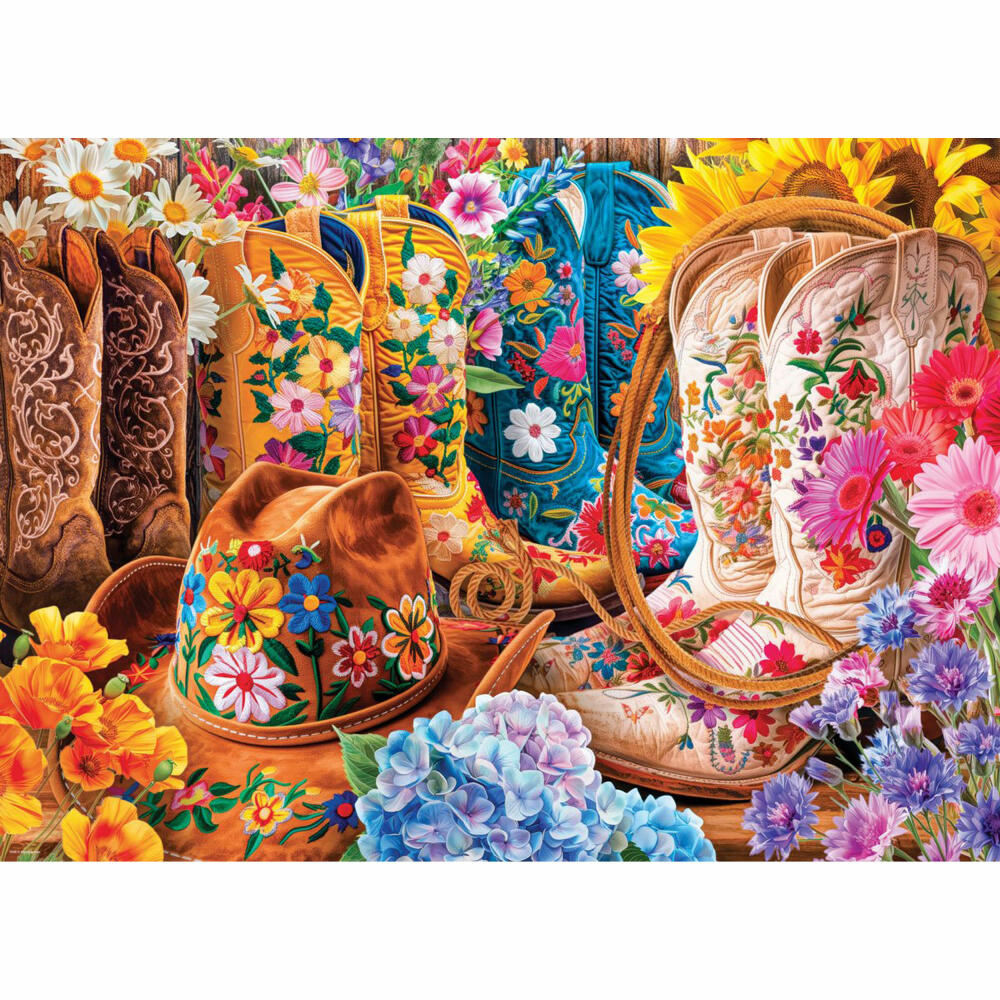 Eurographics Puzzle Cowgirl Boots, Stiefel - Lars Stewart, 1000 Teile, 6000-5948