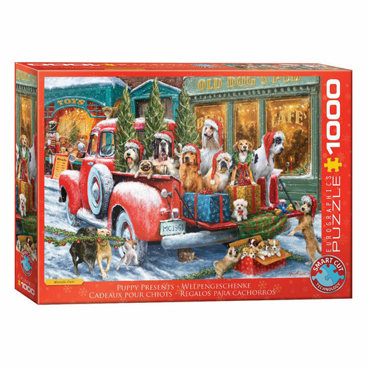 Eurographics Puzzle Welpengeschenke - Marcello Corti, 1000 Teile, 6000-5993