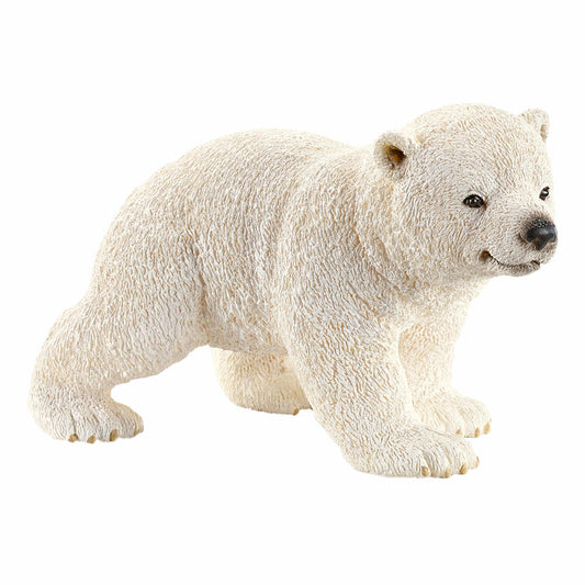 Schleich Wild Life Polar Bear Cub Running, Polar Bear, Ice Bear, Polar Bear, Wild Animal, Toy Figure, 6.5 cm, 14708