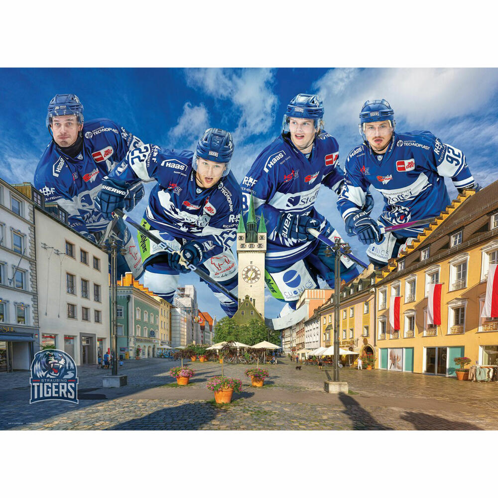 Eurographics Puzzle Straubing Tigers, Eishockey Team, 1000 Teile, 6000-6001