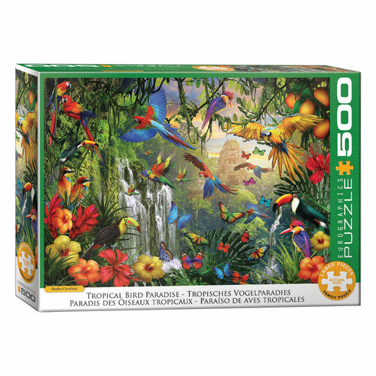 Eurographics Puzzle Tropisches Vogelparadies - Sasha Carolina, 500 Teile, 6500-6006