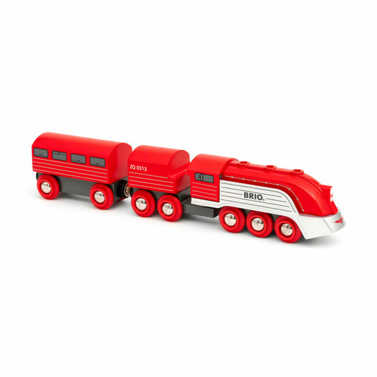 Brio Highspeed-Dampfzug, Holzeisenbahn, Eisenbahn, Zug, Holzspielzeug, Holz Spielzeug, 33557