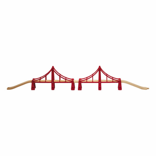 BRIO Hängebrücke, 5-tlg., Zubehör für die Holzeisenbahn, Eisenbahn, Holzspielzeug, Holz Spielzeug, 33683
