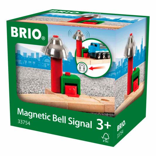 BRIO Magnetisches Glockensignal, Zubehör für die Holzeisenbahn, Eisenbahn, Holzspielzeug, Holz Spielzeug, 33754