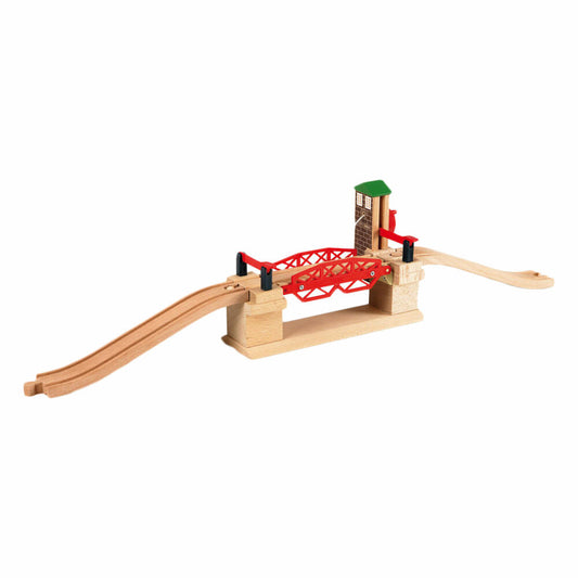 BRIO Hebebrücke, 3-tlg., Zubehör für die Holzeisenbahn, Eisenbahn, Holzspielzeug, Holz Spielzeug, 33757