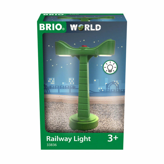 BRIO World LED track lighting, wooden railway accessories, track lighting, light, 33836