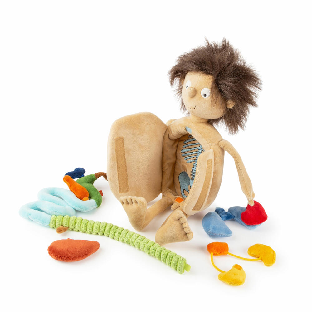 sigikid Erwin Der Kleine Patient, Lernpuppe, Lern Puppe, Stoffpuppe, Spielpuppe, Weichpuppe, Baumwolle / Polyester, H 44 cm, 38322