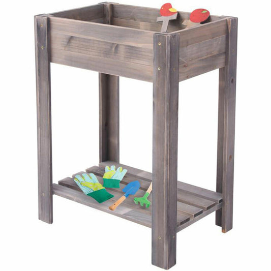 Outdoor active wooden raised bed height 70 cm, including accessories