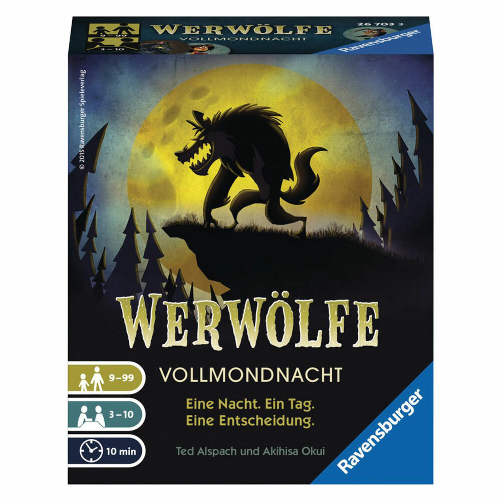 Ravensburger The Fleet Little Werewolves - Full Moon Night, Bluff Game, Family Game, Card Game, Card Game, Board Game, 26703 3