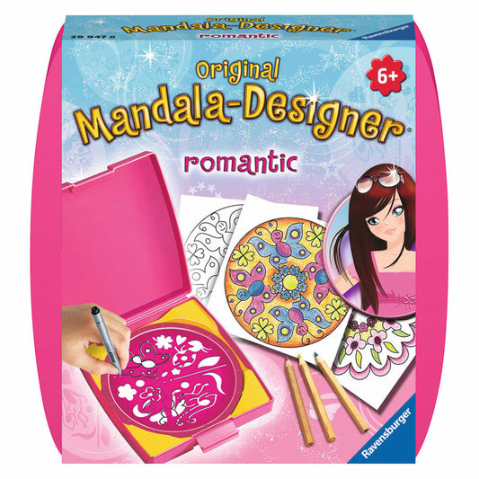 Ravensburger Mandala-Designer Mini Romantic, Malset, Mal Set, Mandalabox, Mandala, Zeichnen, Ab 6 Jahren, 29947 8