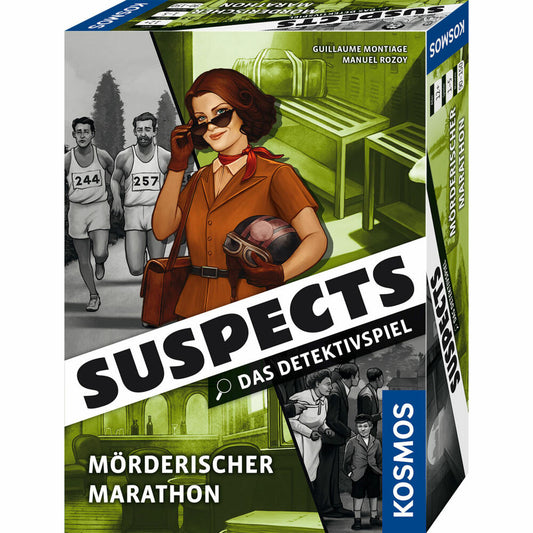 KOSMOS Suspects - Mörderischer Marathon, Detektivspiel, Krimispiel, Partyspiel, Krimi Spiel, ab 12 Jahren, 683641