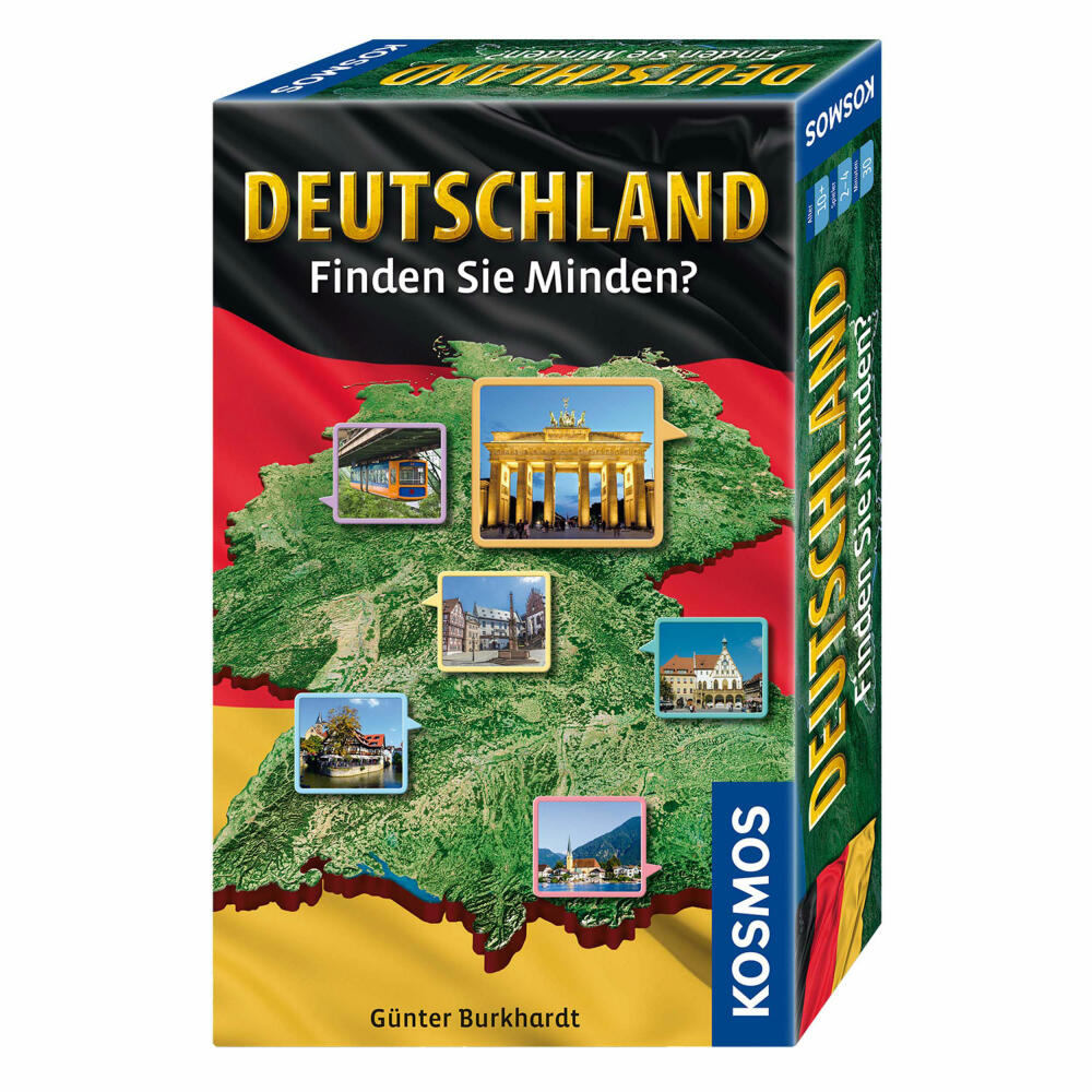 KOSMOS Germany - Can you find Minden? - Bring-along game, geography game, geography geography game, from 10 years, 711412
