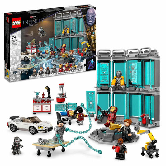 LEGO Super Heroes Iron Man's Workshop, 496 pcs., Building Set, Construction Set, Building Blocks, Toy, Ages 7 and Up, 76216