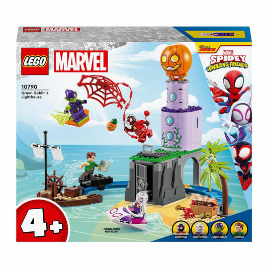 LEGO Marvel Spider-Man Spideys Team an Green Goblins Leuchtturm, 149-tlg., Bauset, Konstruktionsset, Bausteine, Spielzeug, ab 4 Jahre, 10790