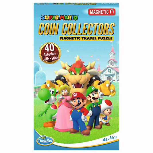 Ravensburger ThinkFun Super Mario Coin Collectors, logic game, thinking game, puzzle game, 1 player, ages 8 and up, 76547
