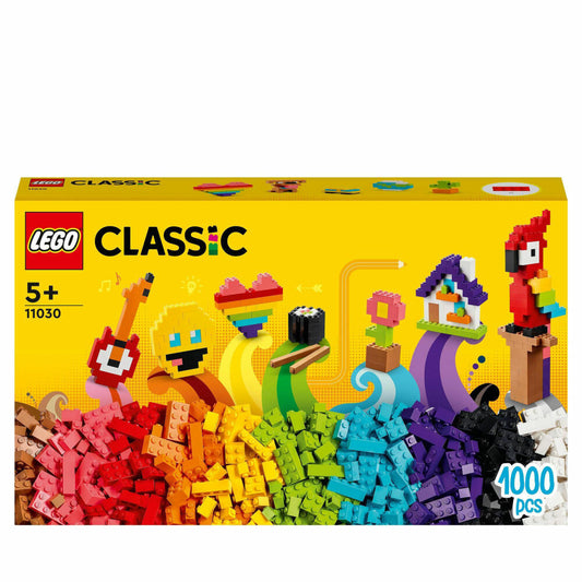 LEGO Classic Large Creative Building Set, 1000 pcs, Construction Set, Building Blocks, Toy, Ages 5 and Up, 11030
