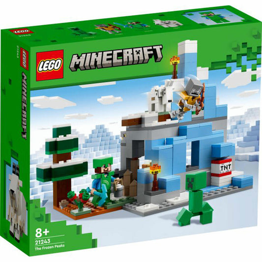 LEGO Minecraft Die Vereisten Gipfel, 304-tlg., Bauset, Konstruktionsset, Bausteine, Spielzeug, ab 8 Jahre, 21243