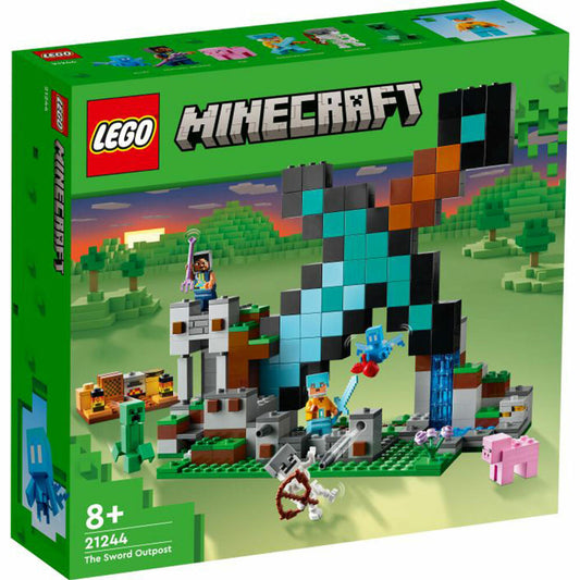 LEGO Minecraft Der Schwert-Außenposten, 427-tlg., Bauset, Konstruktionsset, Bausteine, Spielzeug, ab 8 Jahre, 21244
