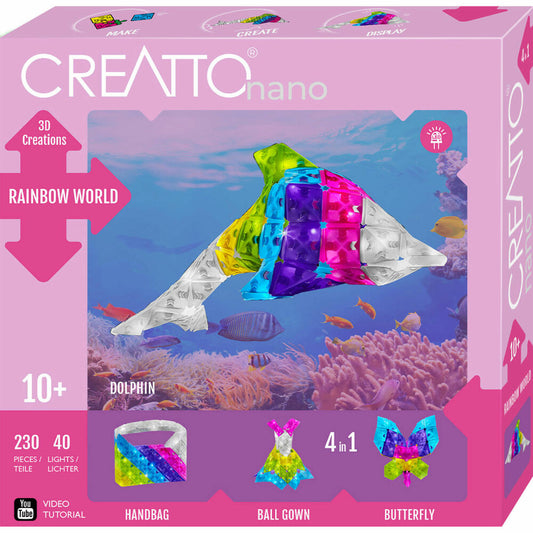 KOSMOS Creatto Rainbow / Rainbow World, craft set, 3D puzzle, night light, luminous figure, decoration, puzzle, 3829