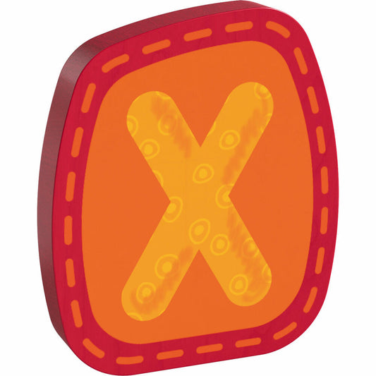 HABA wooden letter X, letters, door sign, wall, decoration, children's room, child, baby, 302469