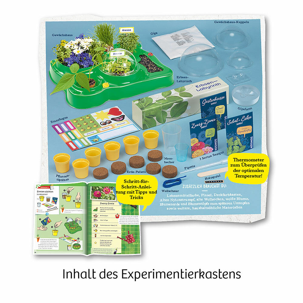 KOSMOS Mein erstes Gewächshaus, Garten, Anpflanzen, Spielen, Bauen, Entdecken, ab 5 Jahre, 632083