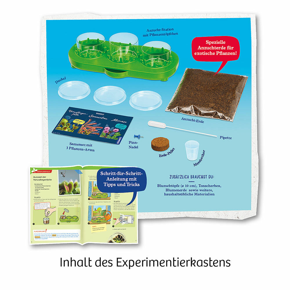 KOSMOS Fleischfressende Pflanzen, Garten, Anpflanzen, Spielen, Bauen, Entdecken, ab 8 Jahre, 632137