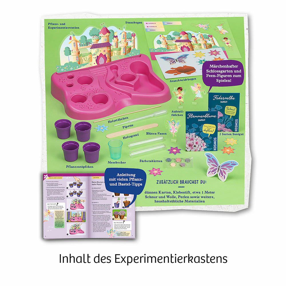 KOSMOS Feen-Garten, Pflanzen, Blumen, Gärtner, Spielzeug, Lernen, Entdecken, ab 6 Jahren, 632144