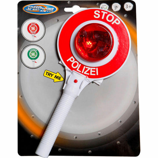 Speedzone police baton with 2 LED lights, W190 x H250 mm