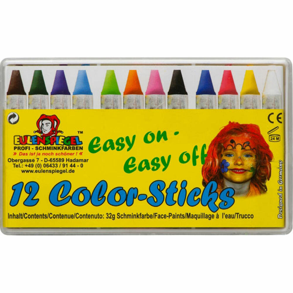 Eulenspiegel 626122 Color-Sticks - 12 pieces