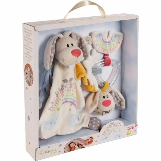 NICI Set Cuddly Blanket &amp; Rattle Ring