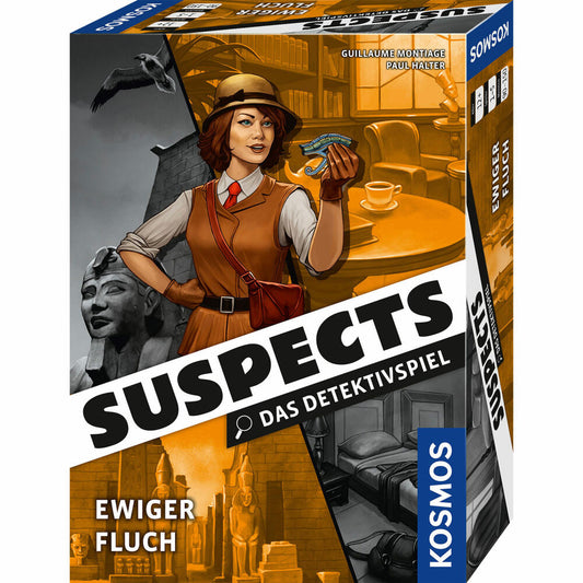 KOSMOS Suspects - Ewiger Fluch, Detektivspiel, Krimispiel, Partyspiel, Krimi Spiel, ab 12 Jahren, 683078