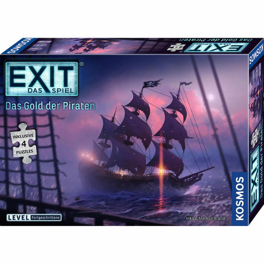 KOSMOS EXIT The Game + Puzzle - The Gold of the Pirates, Family Game, Puzzle Game, Escape Room Game, Level Advanced, 683108