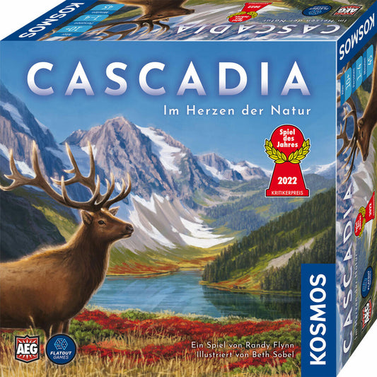 KOSMOS Cascadia - Im Herzen der Natur, Familienspiel, Legespiel, Spiel des Jahres 2022, ab 10 Jahren, 682590