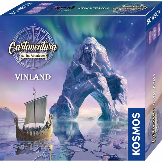 KOSMOS Cartaventura Vinland, Abenteuerspiel, Kartenspiel, Familienspiel, Reisespiel, ab 12 Jahren, 682538