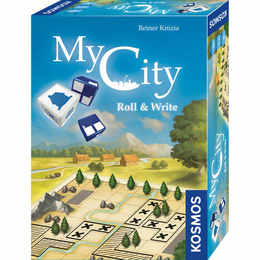 KOSMOS My City Roll & Write, Würfelspiel, Familienspiel, Gesellschaftsspiel, ab 10 Jahren, 682385