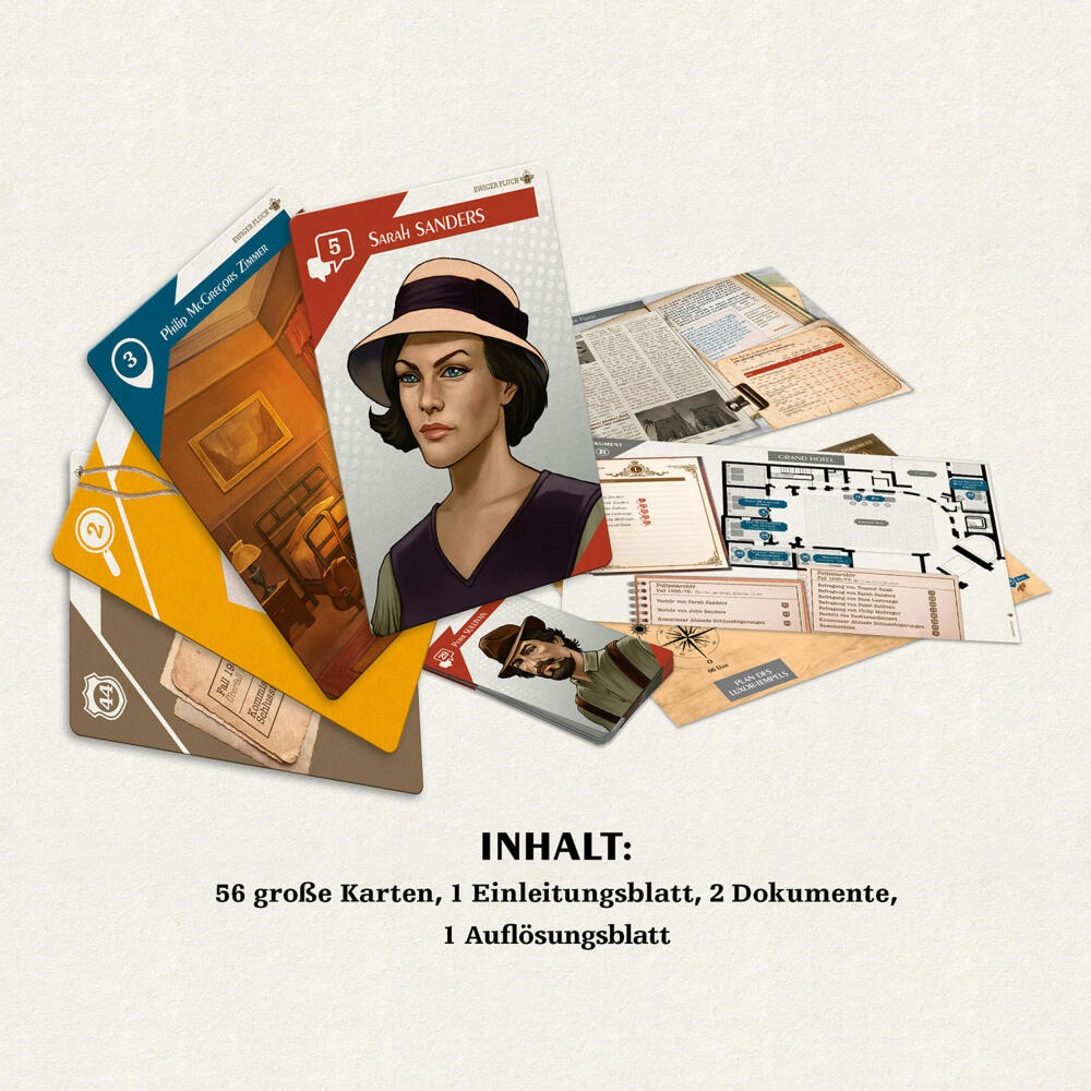 KOSMOS Suspects - Ewiger Fluch, Detektivspiel, Krimispiel, Partyspiel, Krimi Spiel, ab 12 Jahren, 683078