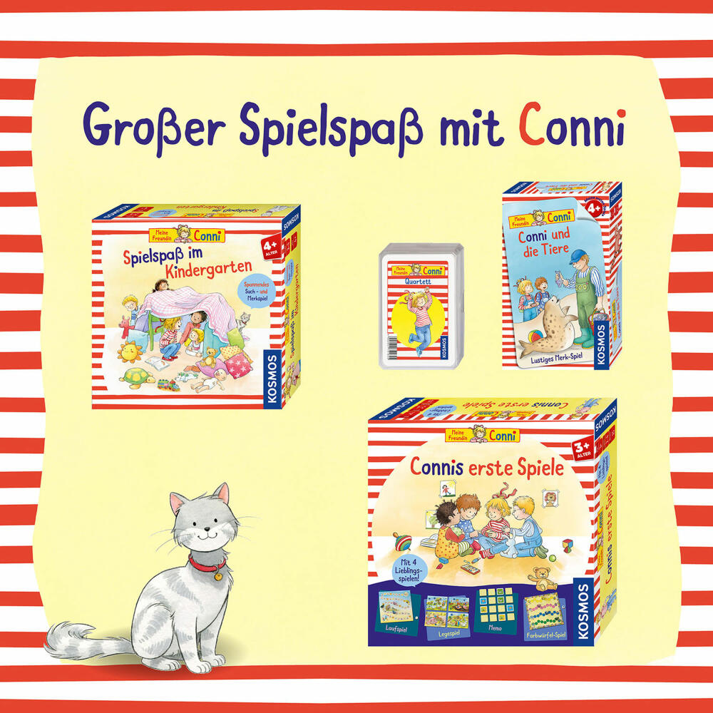 KOSMOS Conni - Fun in kindergarten, children's game, search game, memory game, children's game, from 4 years, 682583