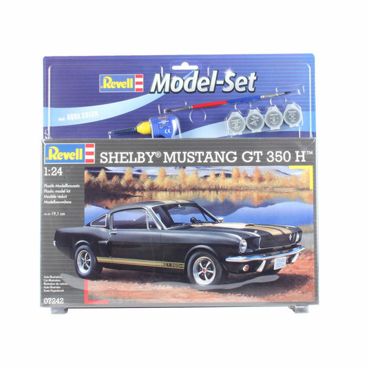 Revell Model Set Shelby Mustang GT 350, Sportwagen, Modellbausatz mit Farben und Kleber, 86 Teile, ab 10 Jahren, 67242