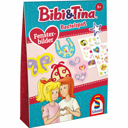 Schmidt Spiele Bibi & Tina Bastelspaß Fensterbilder, Bastelset, Bastel Set, Basteln, Fenster Bilder, 46143