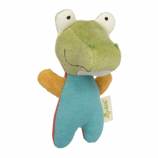 sigikid grasping toy crocodile, Green Collection, cuddly toy, rattle, plush toy, grasping toy, toy, baby, 39571