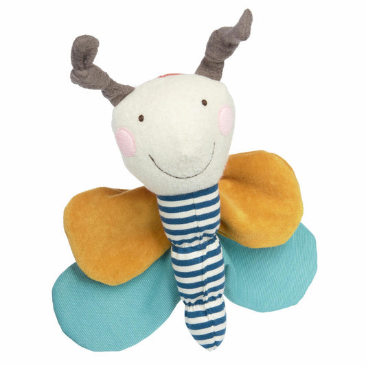 sigikid Active Butterfly, Green Collection, Grasping Toy, Rattle, Plush Toy, Grasping Toy, Toy, Baby, 39560
