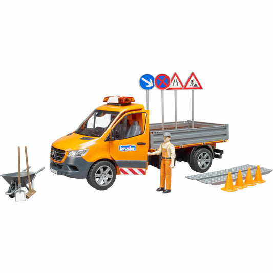 Bruder Mercedes Benz Sprinter Kommunal mit Fahrer, Light und Sound Modul, Modellfahrzeug, Fahrzeug, Spielzeug, 2677