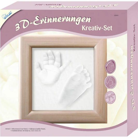 Mammut 3D Memories Creative Set, 3D Print, Plaster Cast, Plaster, Picture Frame, Children, 129001