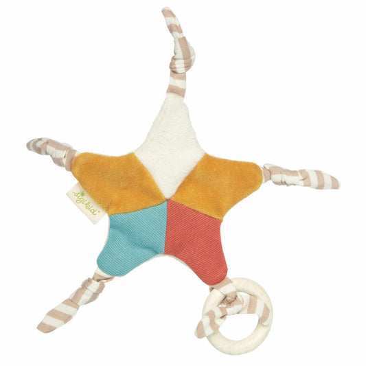 sigikid Schnuffeltuch Stern, Green Collection, Schmusetuch, Kuscheltuch, Babytuch, Baby Spielzeug, 39542