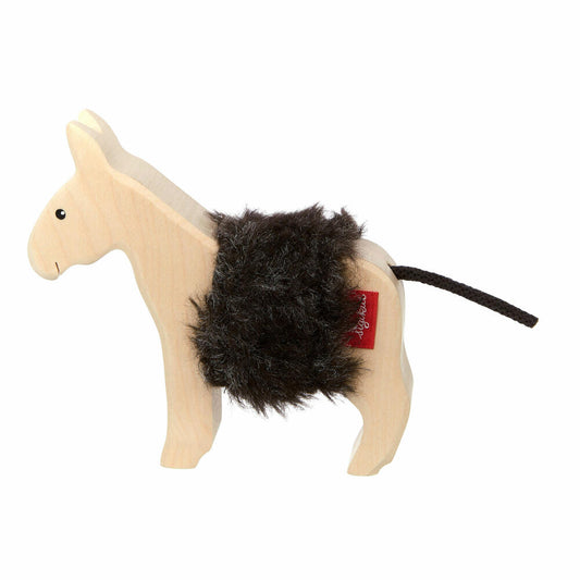 sigikid Cudly Wudly wooden animal donkey, wooden figure, toy figure, wooden toy, toy, decoration, 39512