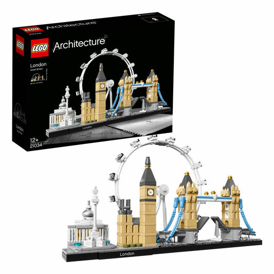 LEGO Architecture London, 468-tlg., Legosteine, Bausteine, Bau Steine, Spielzeug, Architektur, Gebäude, Ab 12 Jahren, 21034