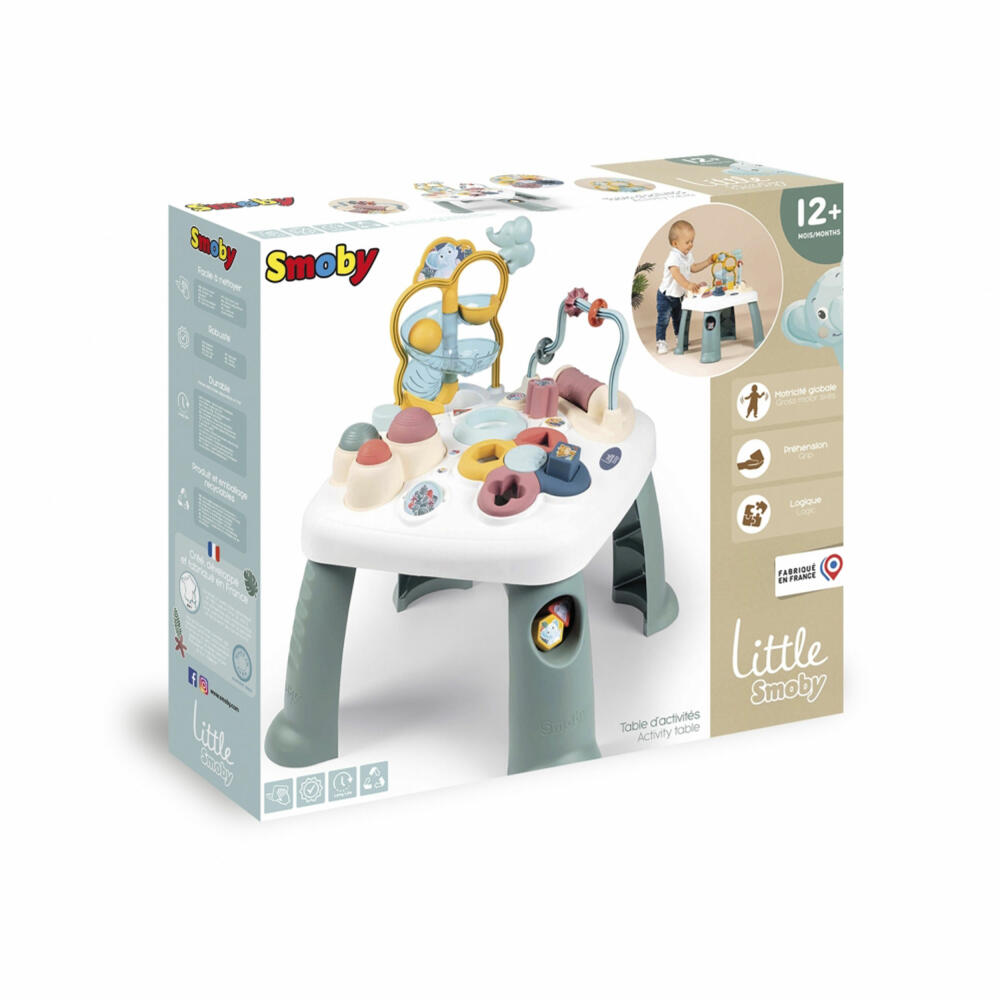Little Smoby Activity Play Table, Educational Toy, Motor Skills Center, Motor Skills Toy, 7600140303
