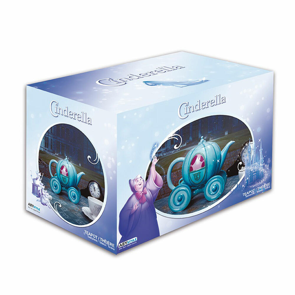 ABYstyle Teekanne Kutsche - Disney Cinderella, Keramik, 850 ml, ABYTAB018