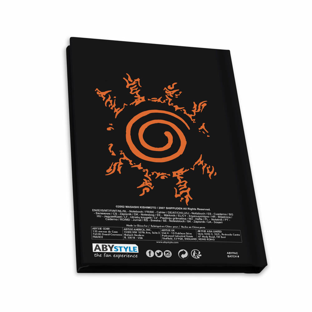 ABYstyle Becher Geschenkset Naruto Shippuden  3-tlg., mit Notizbuch und Pin, ABYPCK253